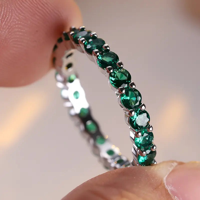 Anillo Dolores Castillo | Oro blanco de 18K