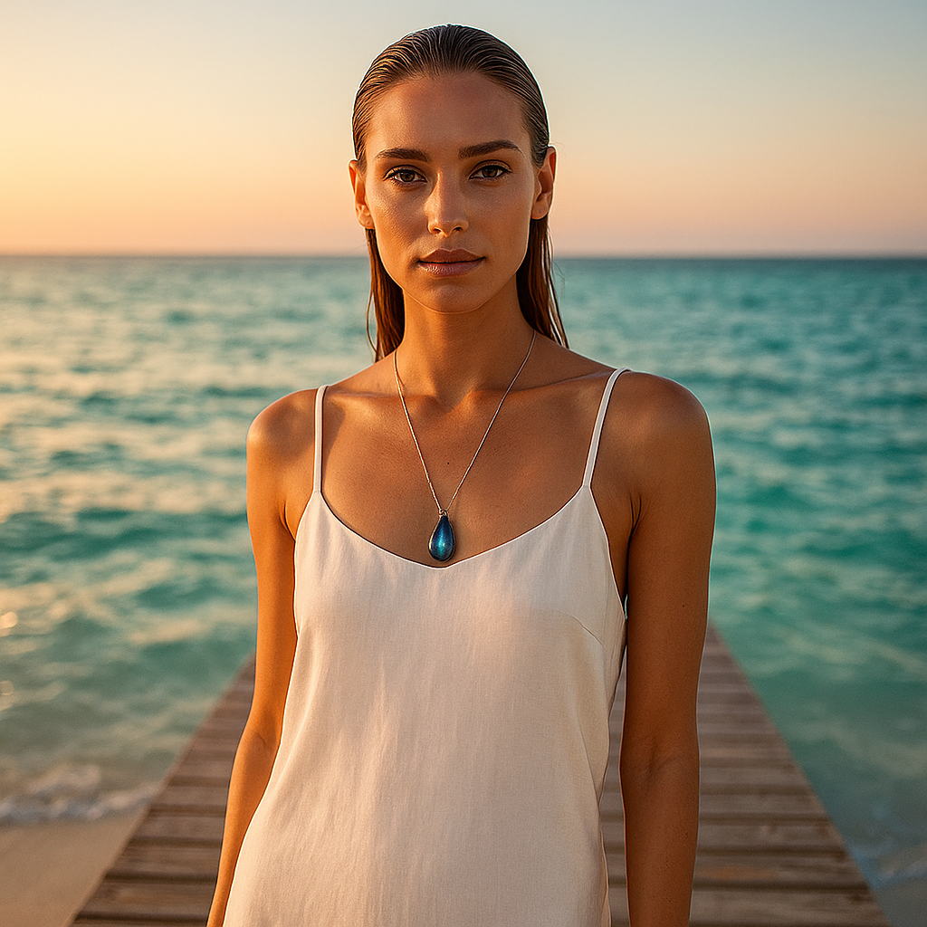 Lágrima del Mar | Collar de labradorita