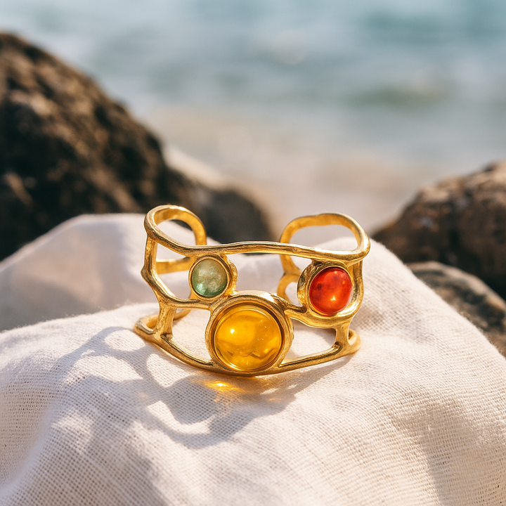 Naïma | Anillo órbita del sol dorado
