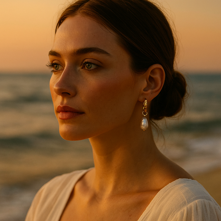 Ona | Pendientes de perla de agua