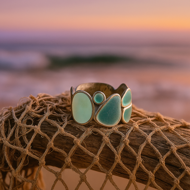 Elenia | Gotas de océano en plata 925