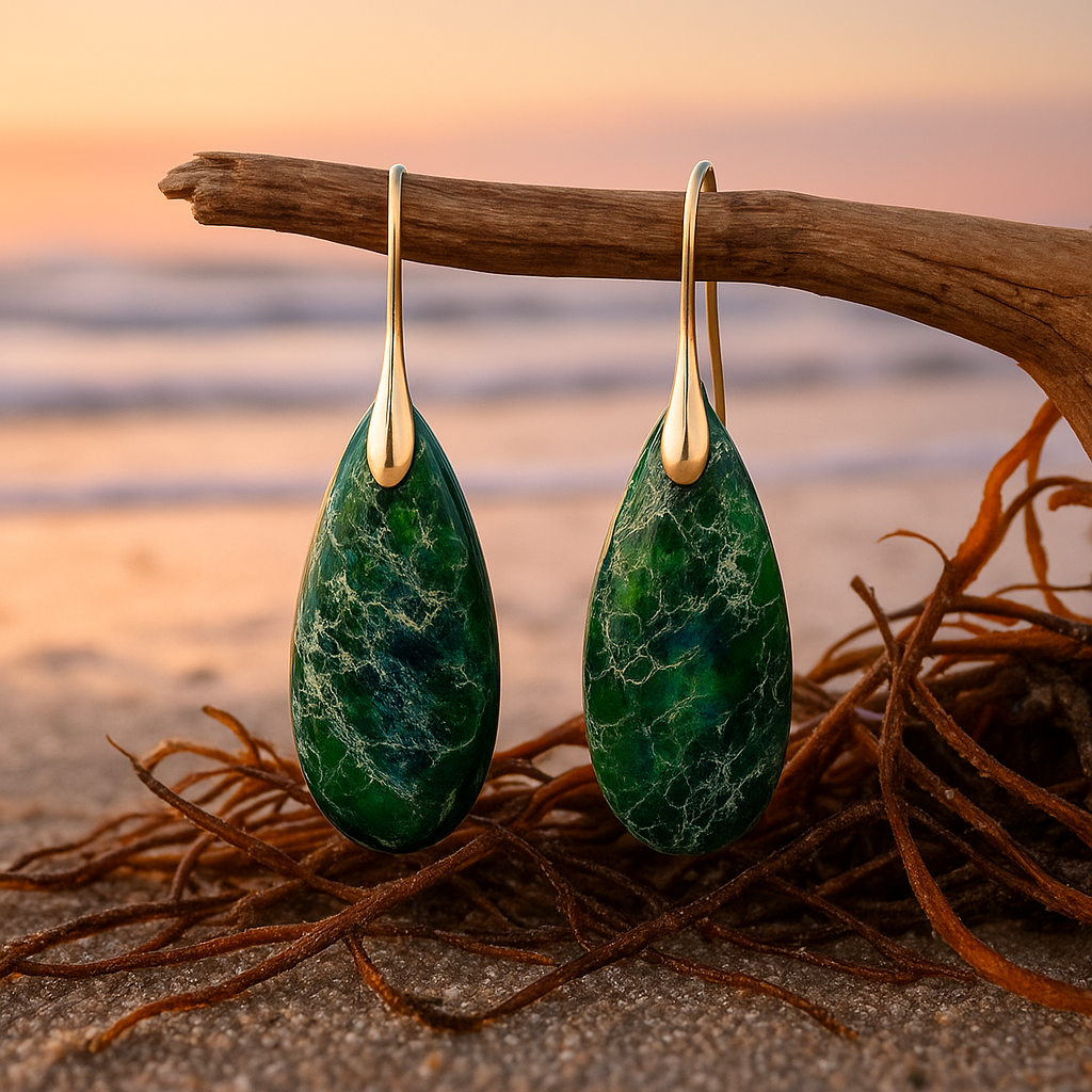 Isalea – Pendientes Verde Esmeralda