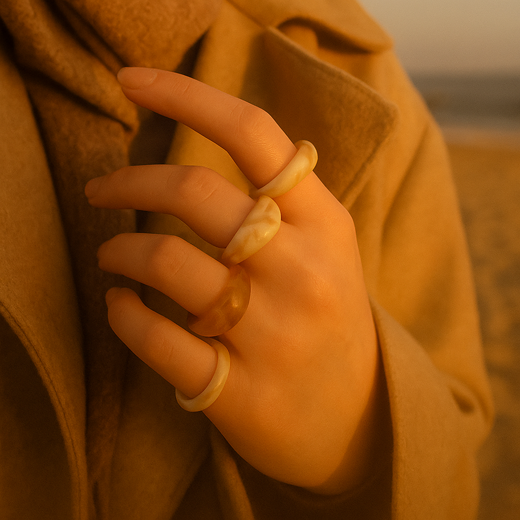 Asha | Conjunto de Anillos en Resina