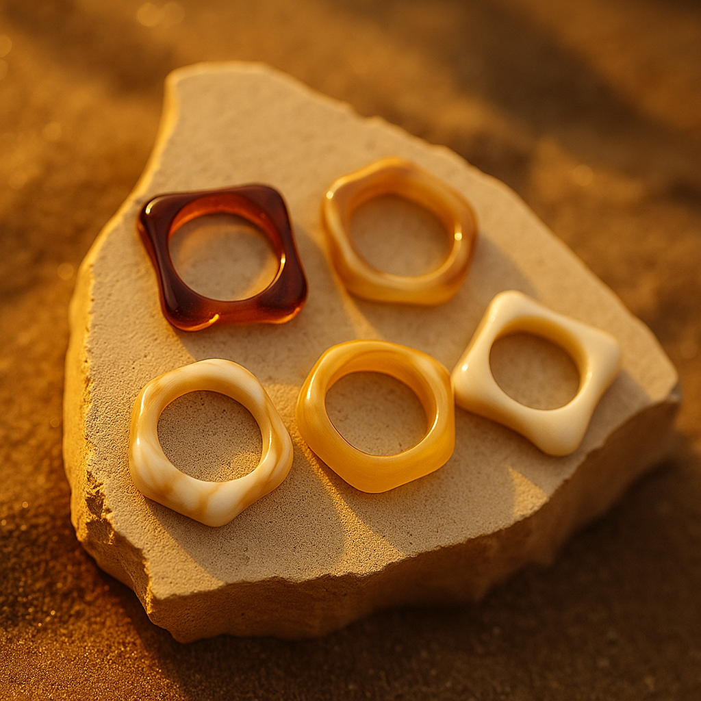 Asha | Conjunto de Anillos en Resina