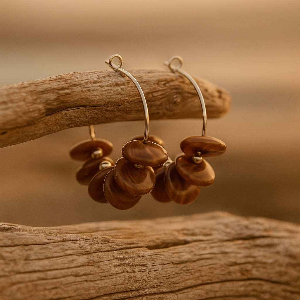 Yora | Pendientes con piedras mediterráneas