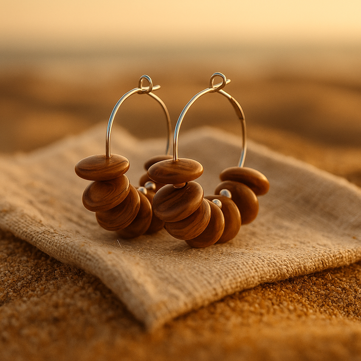 Yora | Pendientes con piedras mediterráneas