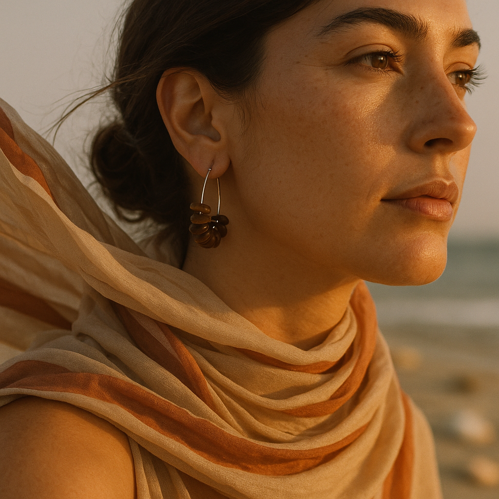 Yora | Pendientes con piedras mediterráneas