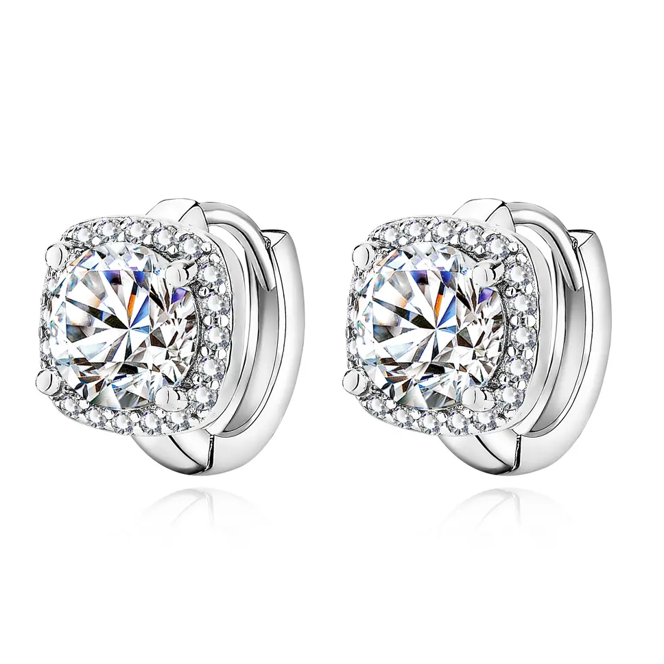 Pendientes en forma de cuadrado | Oro