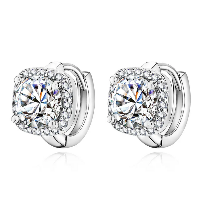 Pendientes en forma de cuadrado | Oro