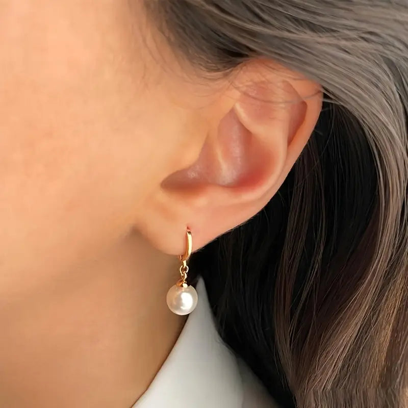 Conjunto de joyería de perlas doradas | Oro