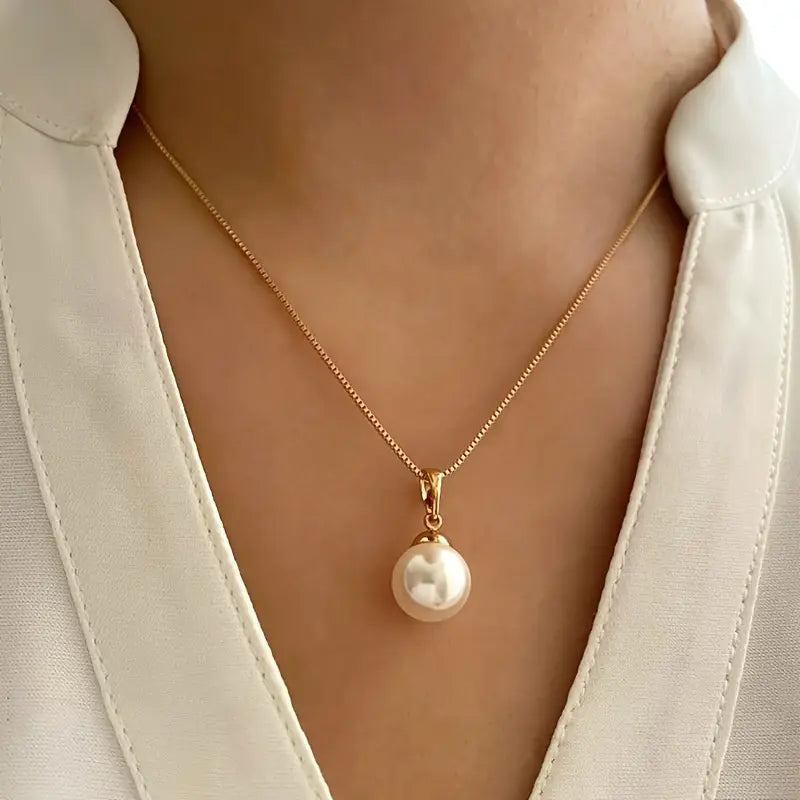 Conjunto de joyería de perlas doradas | Oro