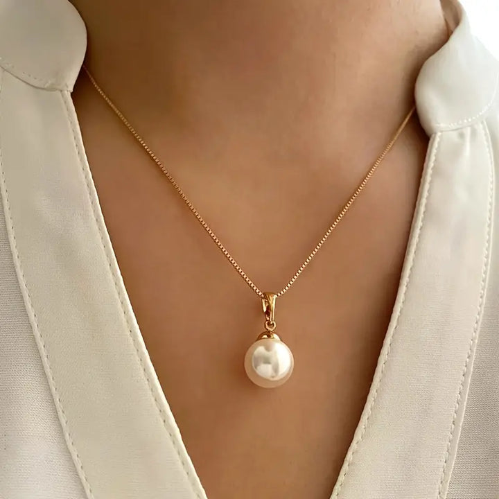 Conjunto de joyería de perlas doradas | Oro