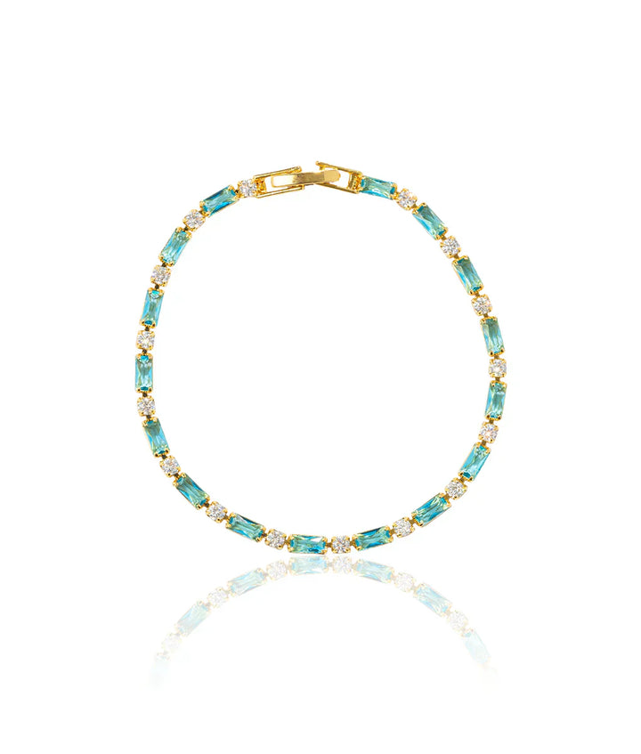 Collar de turquesa natural | Oro