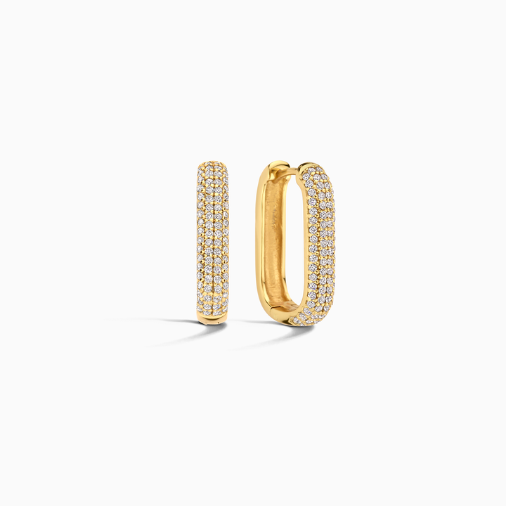 Pendientes Icónicos Pavé | Oro