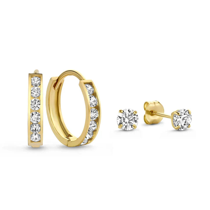 Pendientes Dara Brillane Stone | Oro