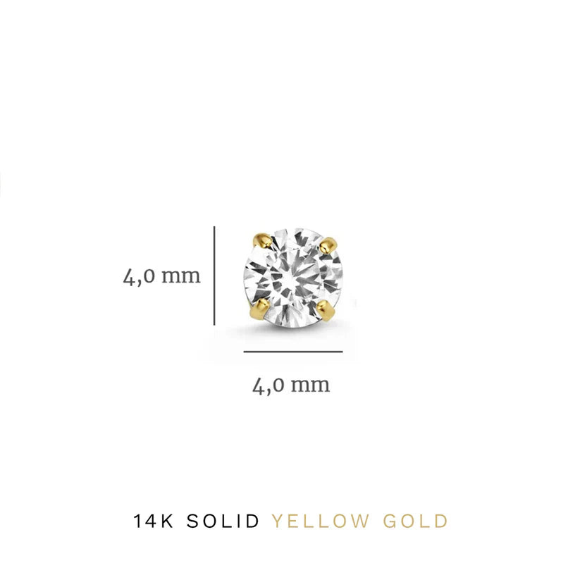 Pendientes Dara Brillane Stone | Oro