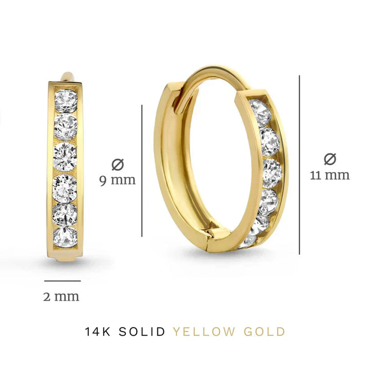 Pendientes Dara Brillane Stone | Oro