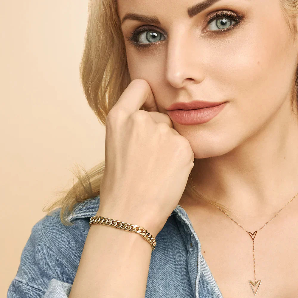 Pulsera cubana de Estateský | Oro