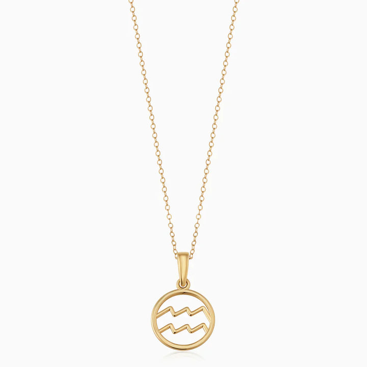 Collar con signo del zodiaco | Oro