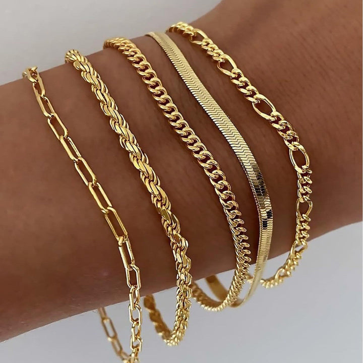 Conjunto de pulseras Ellis Renner | Oro