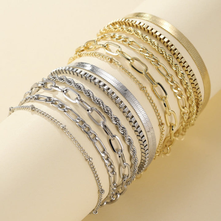 Conjunto de pulseras Ellis Renner | Oro