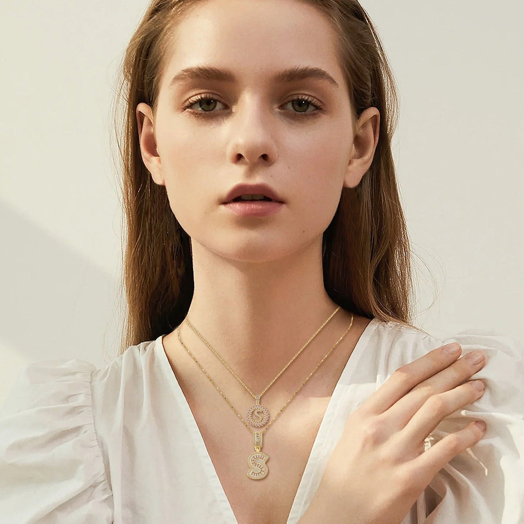 Collar con inicial de letra | Oro