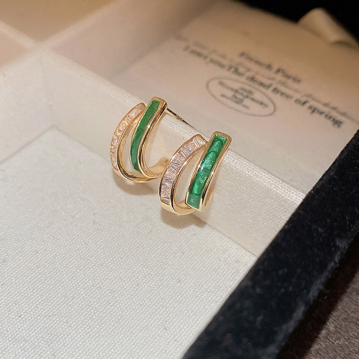 Pendientes Chloé Feuillage | Oro de 18K