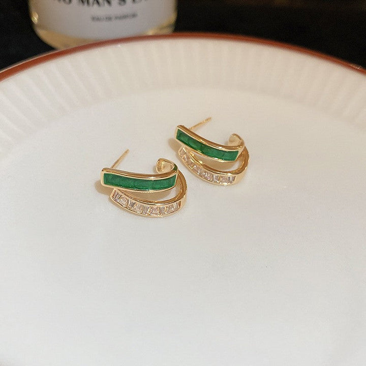 Pendientes Chloé Feuillage | Oro de 18K