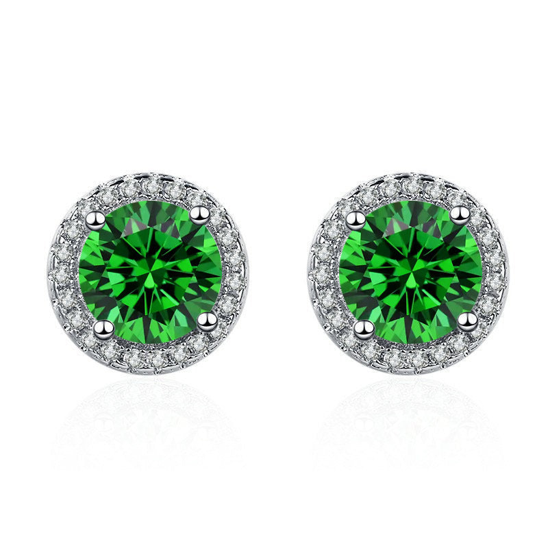 Pendientes Lúcia Verdeal | Oro blanco de 18K