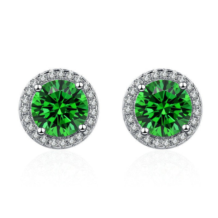 Pendientes Lúcia Verdeal | Oro blanco de 18K