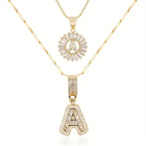 Collar con inicial de letra | Oro