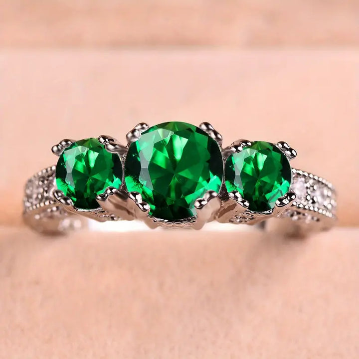 Anillo Marta López | Oro blanco de 18K