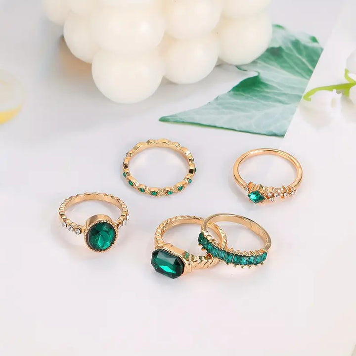 Zarina Anillo de Esmeralda Exclusivo | Oro de 18K