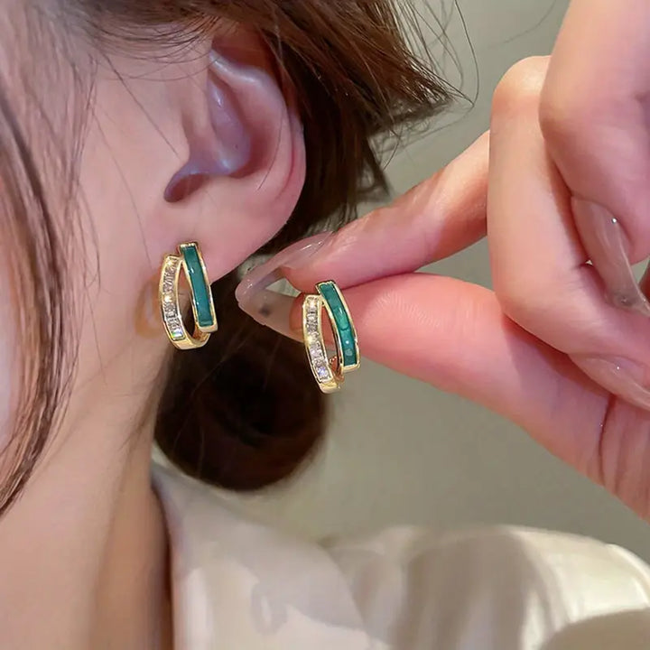 Pendientes Chloé Feuillage | Oro de 18K